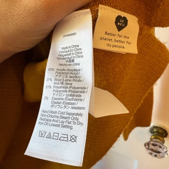 Madewell | Redmond Mockneck Pocket Sweater | Small - Picture 8 of 9